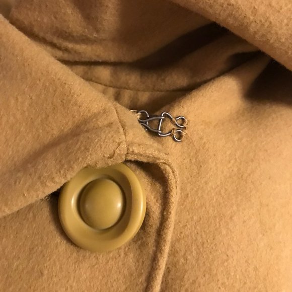 Camel Mustard crop style swing Jacket L Mossimo - Picture 2 of 7